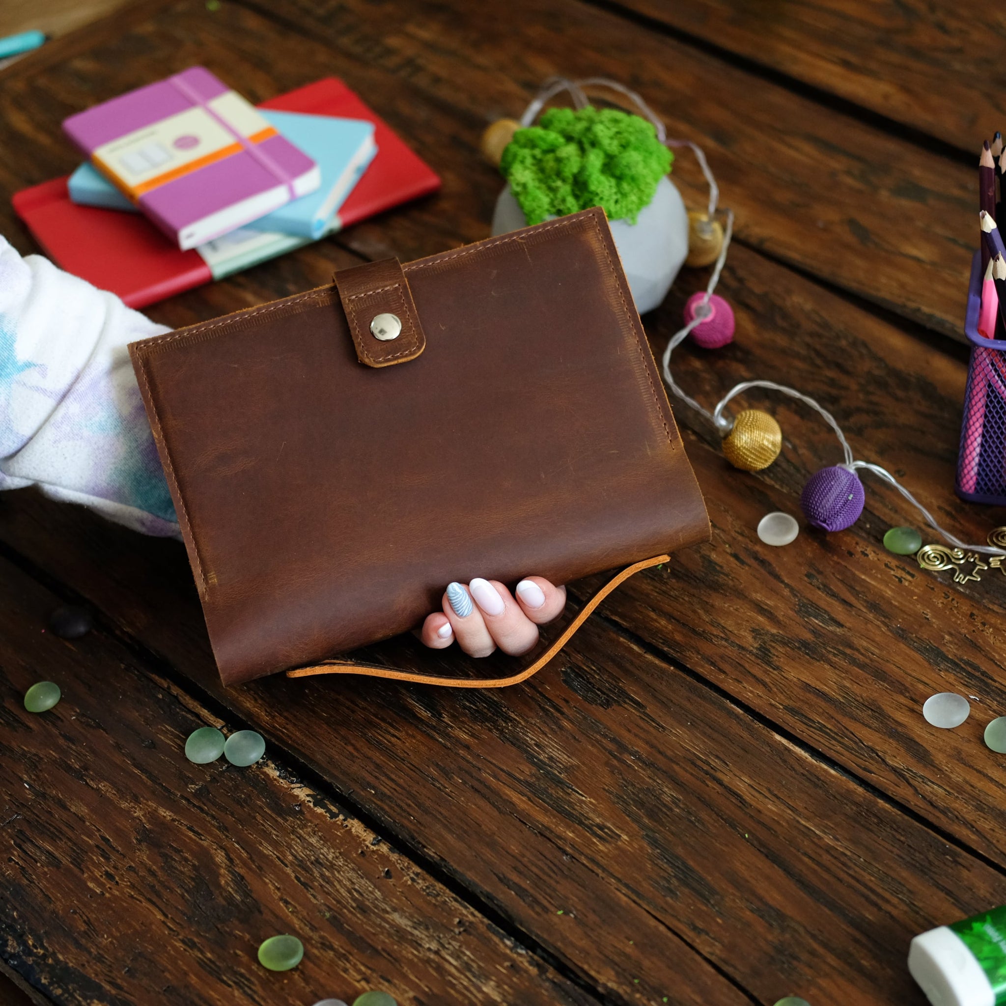 MAHIYA ★ Inspired Leather Notebook レザー カバー ケース A4 マヒヤ MAHIYA☆レザーノートブックカバーA4サイズ Inspired