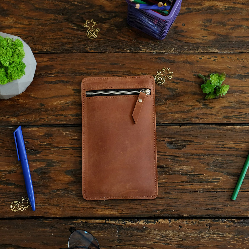 Leather pencil case