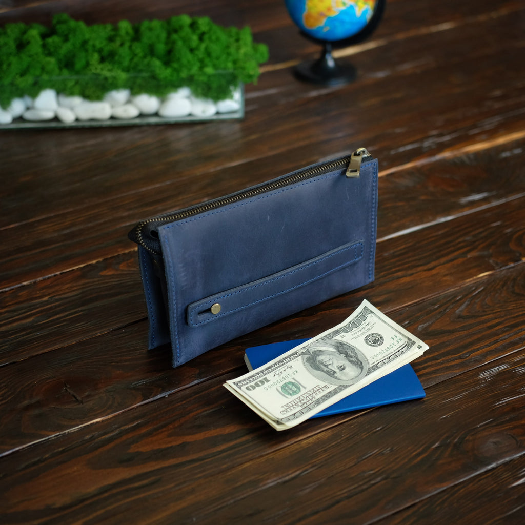 Big long wallet | Navy blue