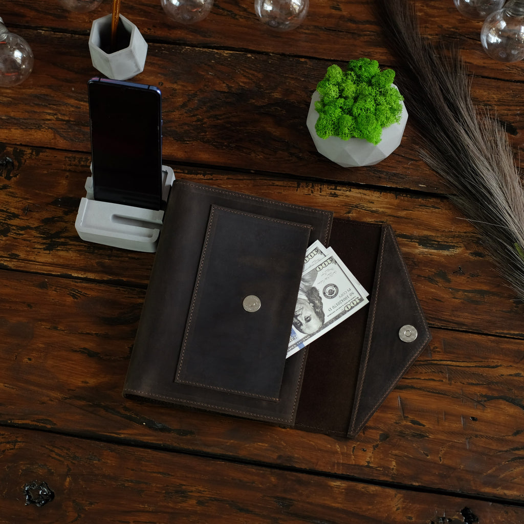 Leather Envelope Notebook 