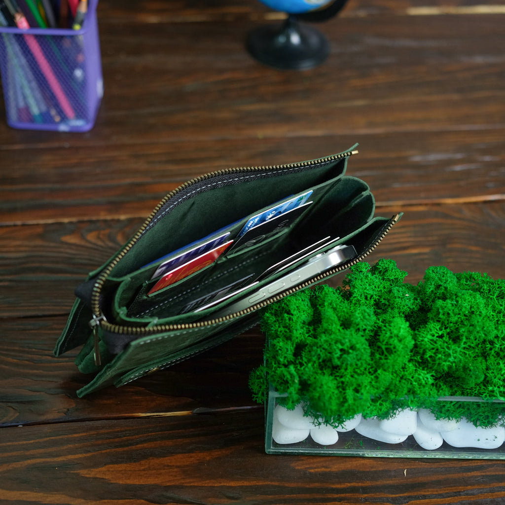 Big long wallet | Green