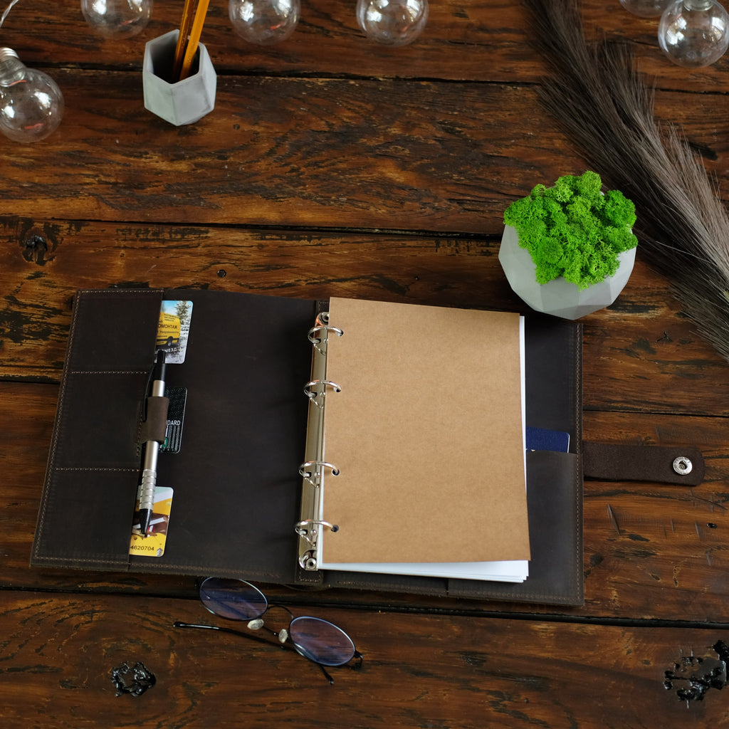 Notebook with large pocket