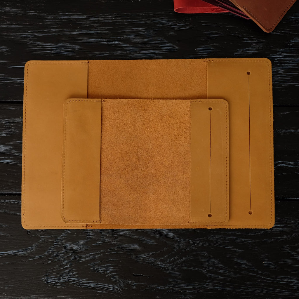 Leather cover with slot 