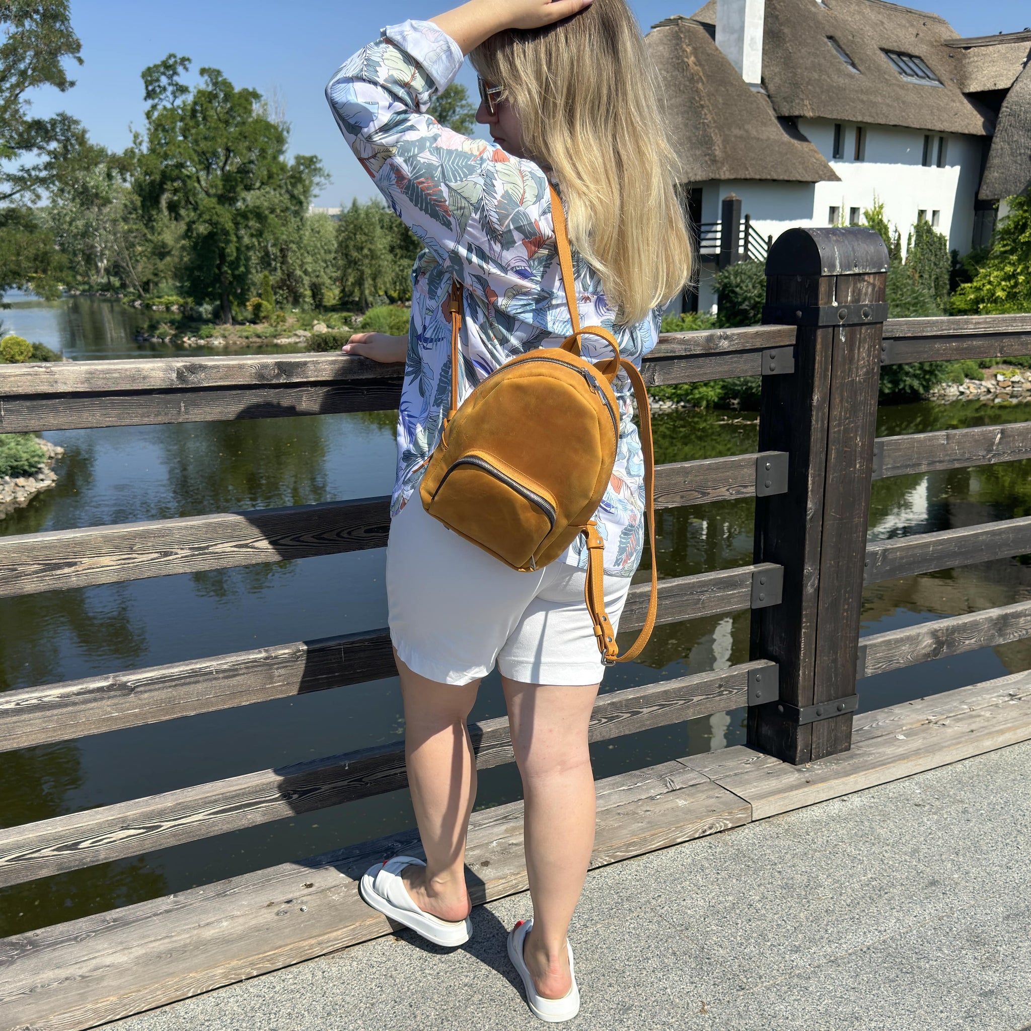 camel leather women's backpack Mini Women Type_Freshwater Casting Reel The Katie Backpack combines Shakespeare Reverb Mossy Oak Size:2lb / 2285yds